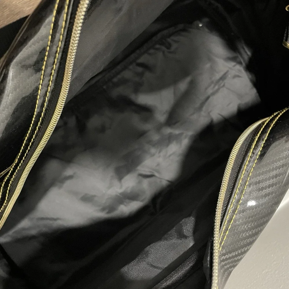 Wazaki Japan Golf Duffle Bag Black Carbon Fiber Gloss READ